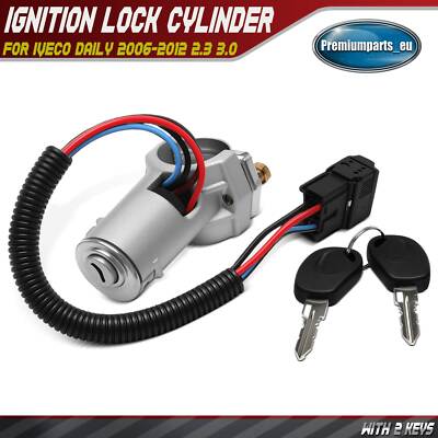 Ignition Lock Barrel Switch With 2 Keys for Iveco Daily 06-12 2.3 3.0 ...