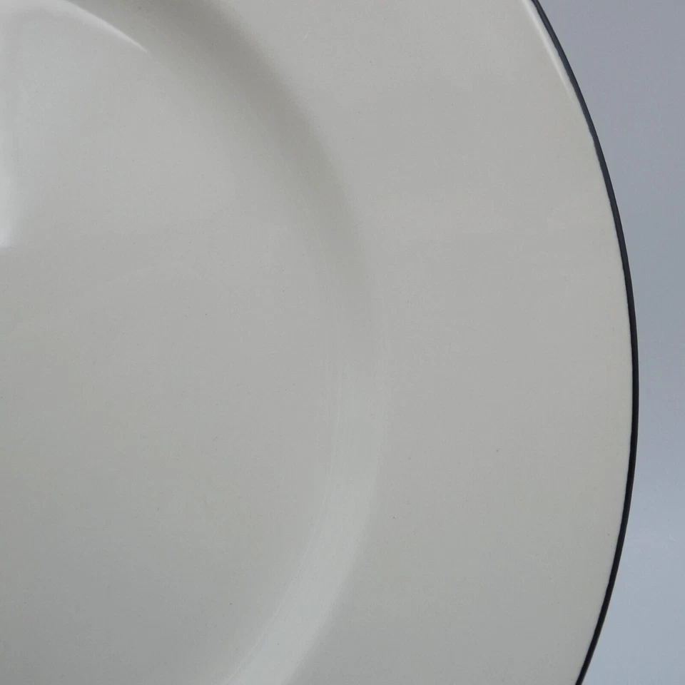 Crate and Barrel Classique Black Line 12" Chop Plate Made in Great Britain - Image 2 of 4