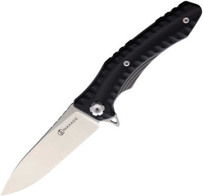 Maxace Zealot Pocket Knife Linerlock Black G10 Folding Bohler K110 MCZ201