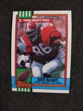 1990 Topps #399 Keith McCants RC Rookie Tampa Bay Buccaneers Football Card. rookie card picture