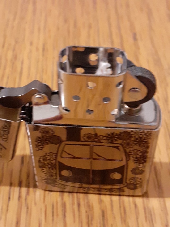 Genuine Zippo. V W Camper van. Flower power. eBay