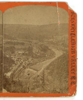 From South Mountain Mauch Chunk Pennsylvania PA Stereoview