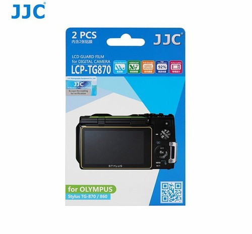 JJC LCP-TG870 LCD Screen Protector Protection Guard Film for Olympus TG-870/860