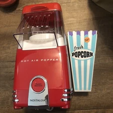 Nostalgia Electrics Hot Air Popcorn Maker Comes With 2 Containers For Popcorn