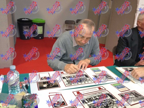ALEX DAWSON SIGNED MANCHESTER UNITED 30x12 PHOTO 1958 BUSBY BABES COA & PROOF - 第 2/2 張圖片