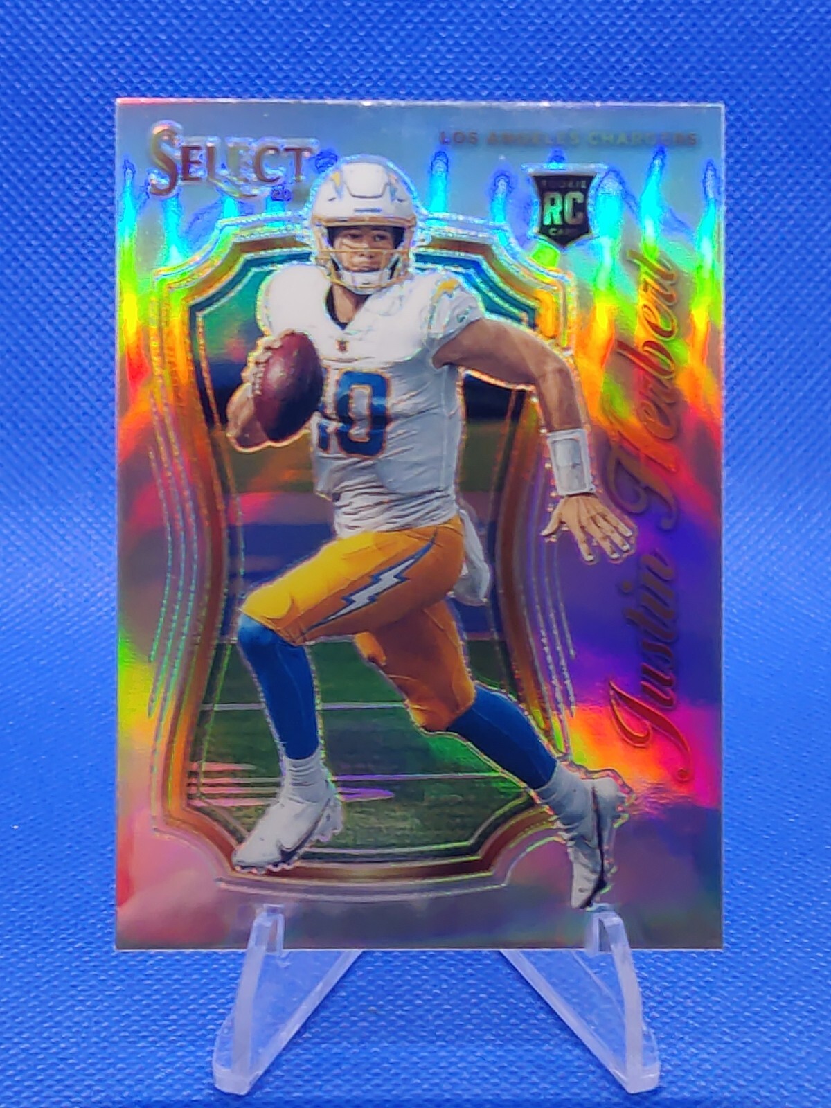 🔵 2020 Panini Select JUSTIN HERBERT Select Certified Rookies Silver RC #SCR-4