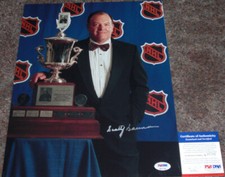 LEGEND!!! Scotty Bowman RED WINGS BLACKHAWKS Signed 11x14 Photo PSA/DNA
