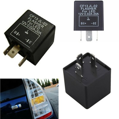 2 X Professional 3-Pin Car Flasher Relay CF13 JL-02 Fix LED Turn Signal Blinker