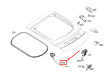 MERCEDES-BENZ AMG GT X290 Heckklappenschloss A2909060600, Originalteil MERCEDES-BENZ AMG GT X290 Heckklappenschloss A2909060600, Originalteil