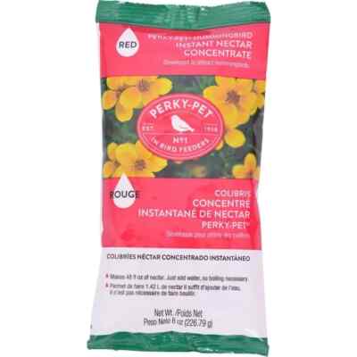 Perky Pet Hummingbird Instant Nectar Concentrate 8 oz. Hummingbird  Food Red