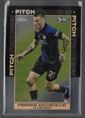 2021 Topps Chrome MLS Franko Kovacevic FC Cincinnati Pitch Prodigies Rookie #197