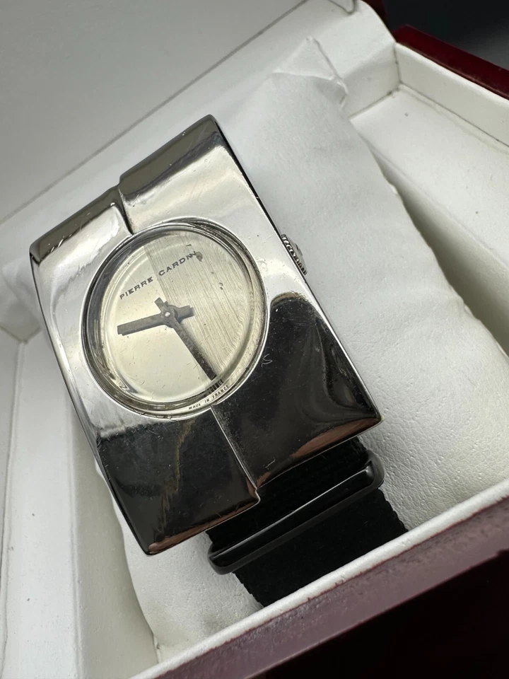 Most-Iconic Pierre Cardin By Jaeger LeCoultre Watch PC 115 Op-Art 70s France - image 2 of 4