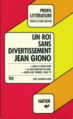 Ein König ohne Unterhaltung - Jean Giono - V1864015