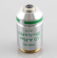 Zeiss LD A-Plan 20x 0.30 Ph1 Phase Contrast 1006-591 Microscope Objective