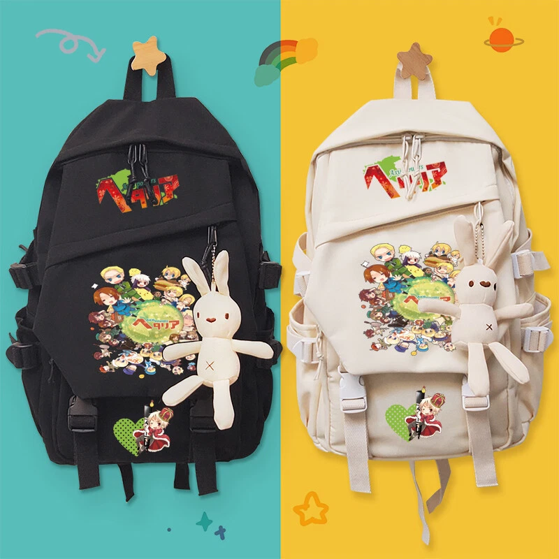 Anime Axis Powers Hetalia Casual Shoulders Bag Student Backpack Schoolbag  Unisex | eBay