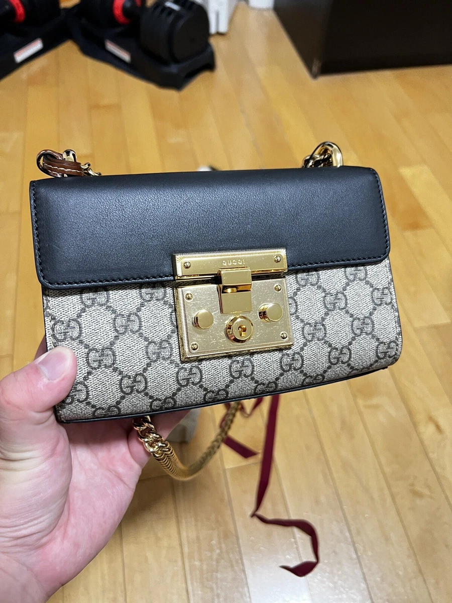 Gucci small shop padlock shoulder bag