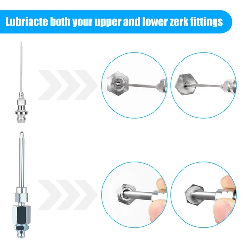 90 Degree Grease Nozzle Adapter 3 Jaw Coupler Needle Nozzle Grease Fitting Tool - Picture 6 of 8