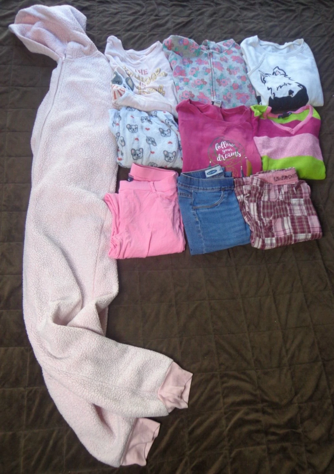 10 Piece Childrens Size 10-12 Spring Summer Girls Child Clothing Lot Outfits