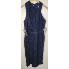 JS Collections Women's Sz. 10 SCARLETT WRAP TEA LENGTH DRESS NWT