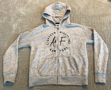 Abercrombie Fitch Gray Zip Up Hood Sweatshirt Women's Junior Small