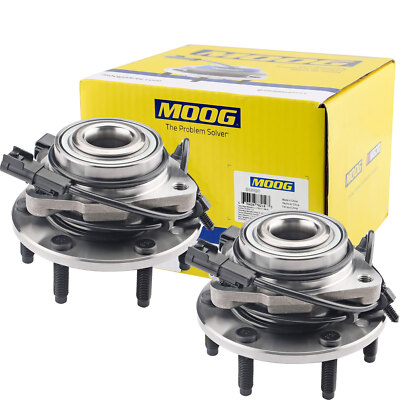 MOOG Pair Front Wheel Bearing Hub for GMC Envoy Chevy Trailblazer 2002-2009 6Lug
