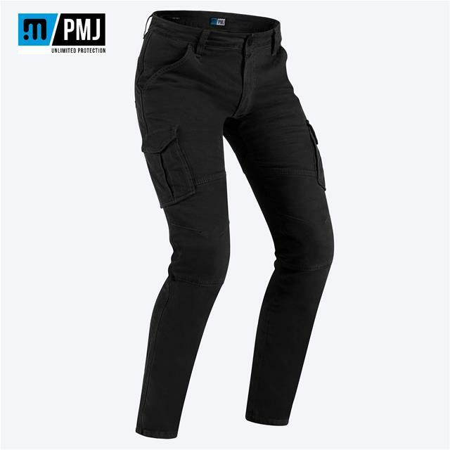 PANTALONI UOMO MOTO ESTIVI PROMOJEANS SANTIAGO CON PROTEZIONI NERO (TAGLIA 38)