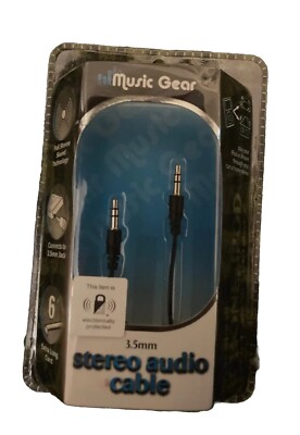 Premium 6 ft 3.5mm - 3.5mm male Stereo Audio Cable New In Box