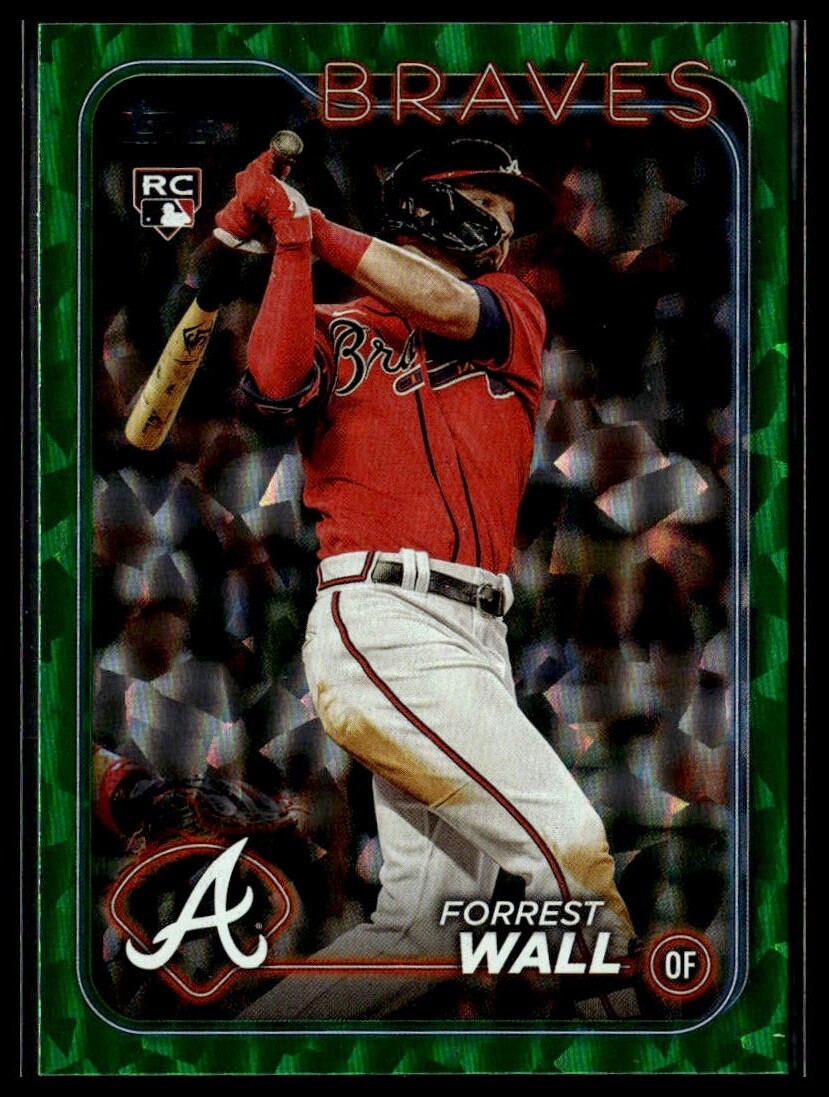 2024 Topps 391 Forrest Wall Atlanta Braves RC Green Foil 010/499