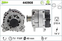 Valeo Lichtmaschine Generator 210A 14V FüR Renault Espace IV 2.0 Dci 3.0