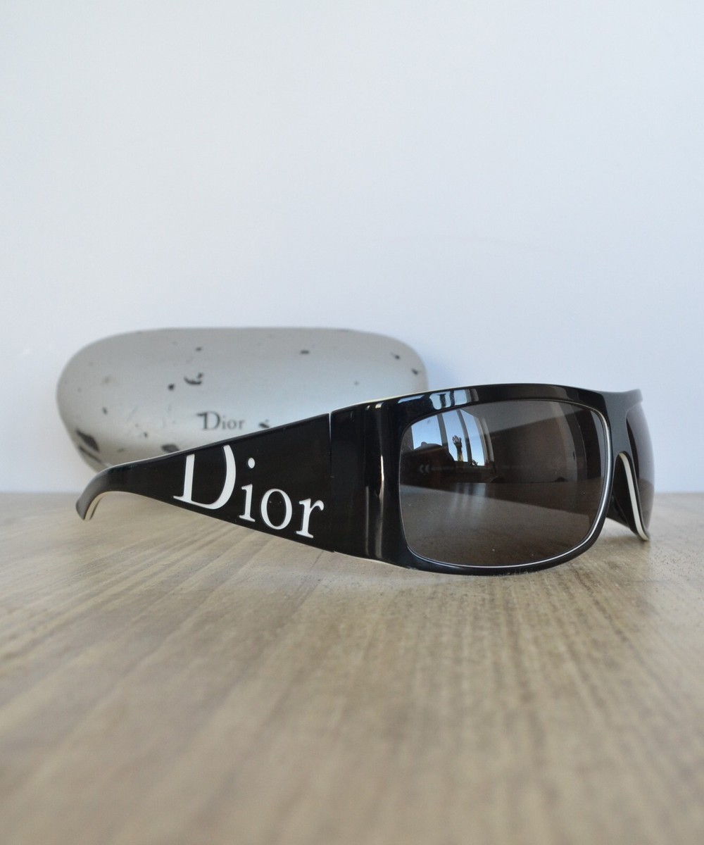 Vintage CHRISTIAN DIOR Sunglasses Logo CD Glasses Black