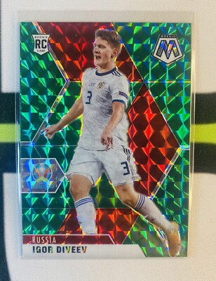IGOR DIVEEV Green MOSAIC PRIZM 2020-21 Panini Mosaic UEFA Euro Soccer #75 RC