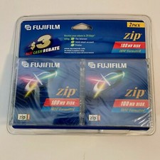 Fujifilm Zip 100 MB Disk IBM Formatted For Use With All Zip 250 Drives 2 Pack