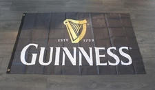Guinness Beer Banner Flag Black Harp Logo Bar Irish Pub Man Cave XZ