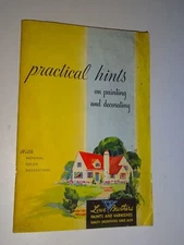 1935 Lowe Brothers Paints and Varnishes Practical Hints booklet decorating
