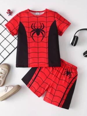 Spider-Man Sommer Loungewear Set Jungen 2-teilig