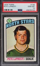 1976 Topps Hockey Pete Lopresti #184 PSA 10 GEM MINT pop 5