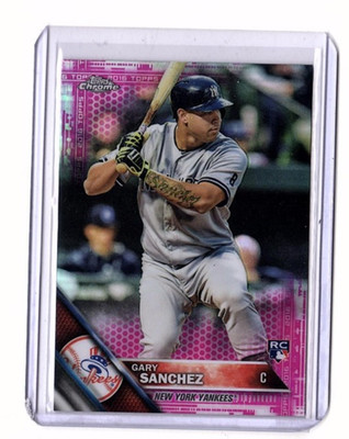 Gary Sanchez RC 2016 Topps Chrome Pink Refractor #143