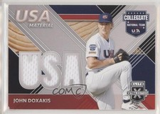 2020 Panini Elite Extra Edition USA Baseball Material Black John Doxakis 00ah