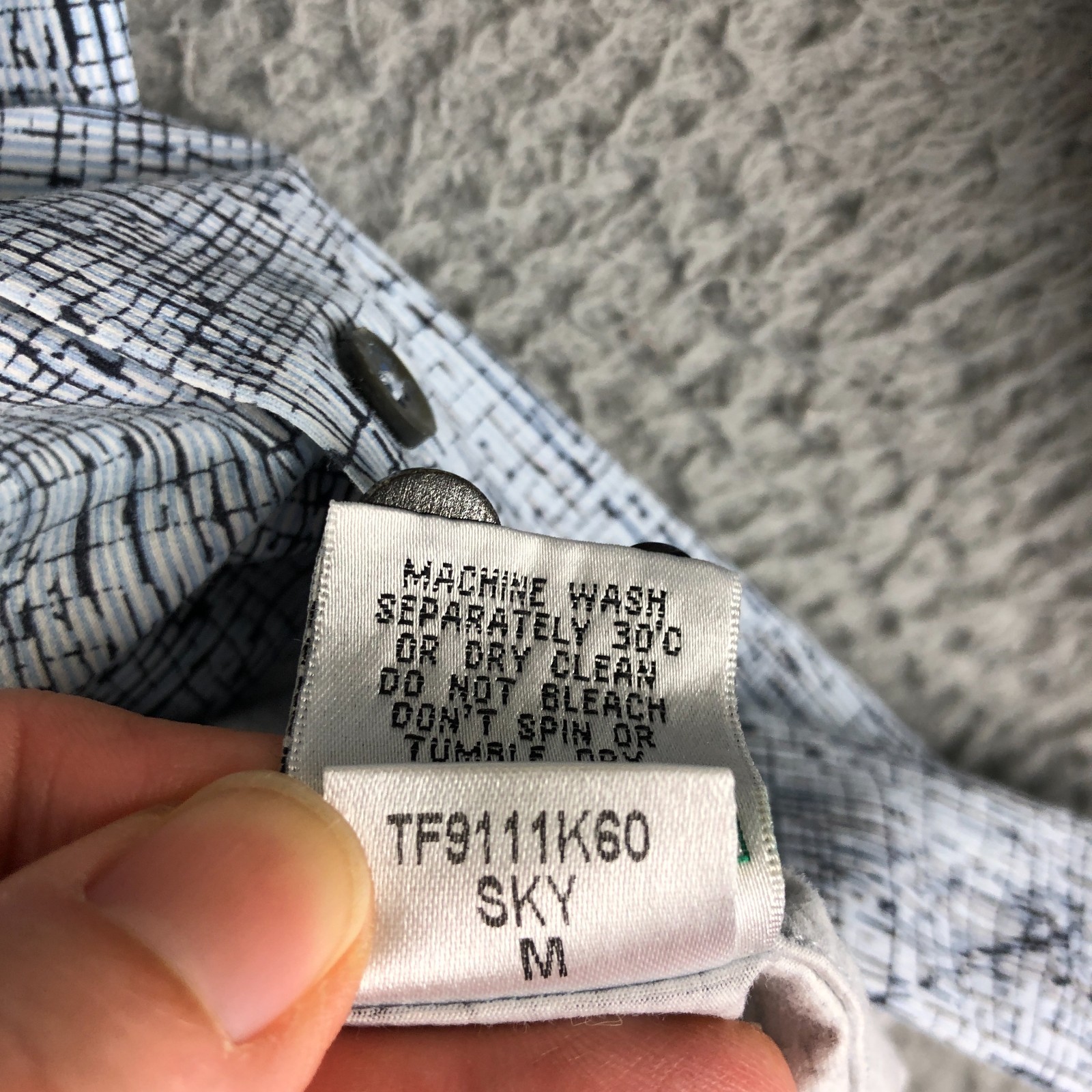 Bugatchi Button Shirt Mens Medium Multicolor Oooh… - image 8