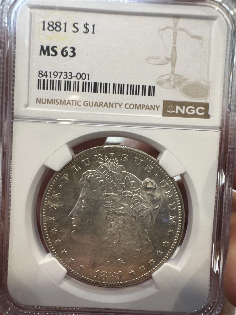 MS 63 Graded 1881 Year Morgan US Dollars (1878-1921) for sale | eBay