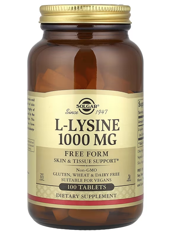 Solgar L-Lysine 1000 Mg 100 Tabletten - Bild 2