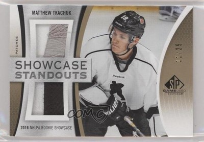 2019-20 SP Game Used Edition Showcase Standouts 11/25 Matthew Tkachuk Patch 0fy