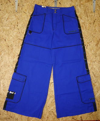 Stuka Pants Baggy JNCO Style Blau W32 L33 Techwear Vintage Retro Rave Y2K