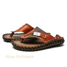 Mens Flip Flops Slippers Beach Casual Summer Flats Sandals Chic Oversize New