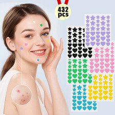 432pcs Colorful Star Pimple Patches Colorful Acne Spot Cover Stickers - NEW