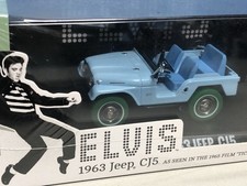 GREENLIGHT GREEN MACHINE 1/43 1963 JEEP CJ5 ELVIS PRESLEY RARE