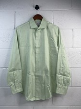 Brooks Brothers Men’s Woven Italy Plaid Dress Shirt Cotton Made In USA 16-35