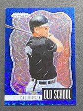 CAL RIPKEN JR. 2021 PANINI PRIZM OLD SCHOOL BLUE SCOPE PRIZM #ed 32/35