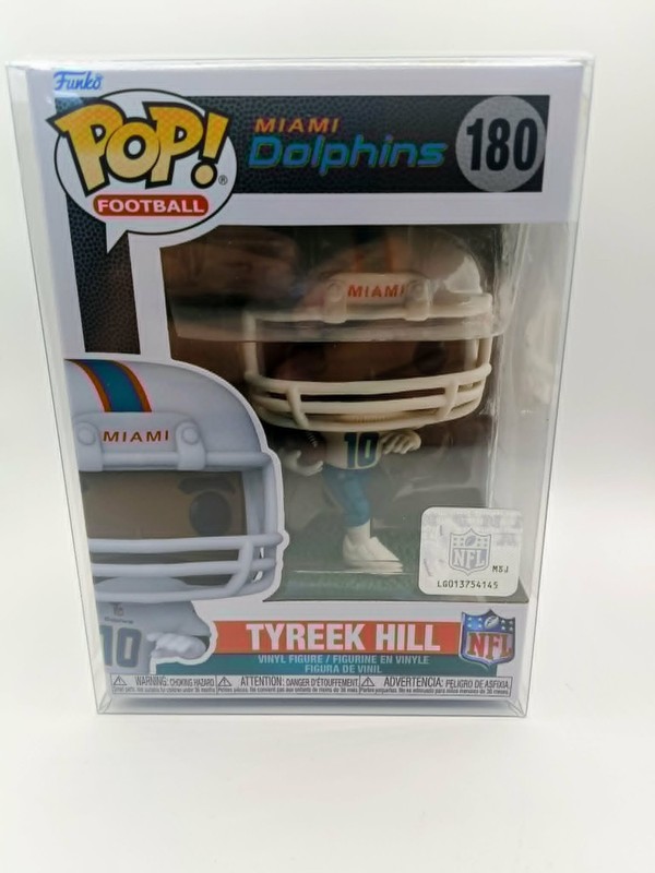Tyreek Hill #180 Mint Cond Funko Pop! W/ Pop! Protector Miami Dolphins