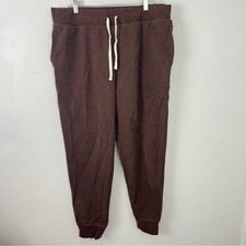 Lands' End Serious Sweats Chocolate Joggers Mens size Large Tall 36-38